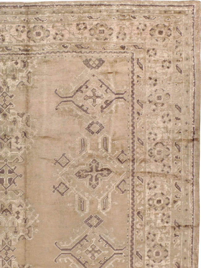 Vintage Turkish Oushak Carpet, No.10034 - Gsblank