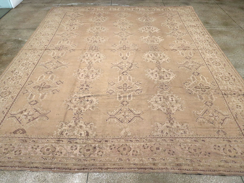 Vintage Turkish Oushak Carpet, No.10034 - Gsblank
