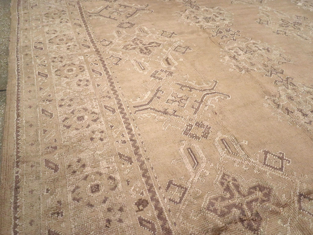 Vintage Turkish Oushak Carpet, No.10034 - Gsblank