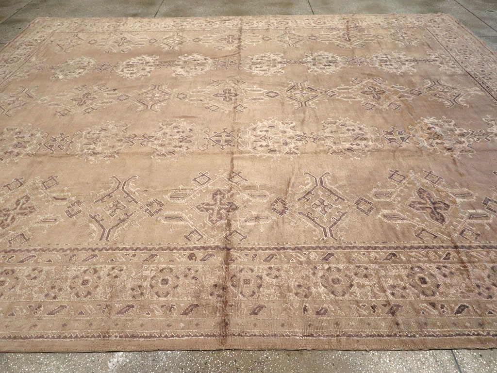 Vintage Turkish Oushak Carpet, No.10034 - Gsblank