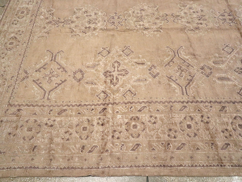 Vintage Turkish Oushak Carpet, No.10034 - Gsblank