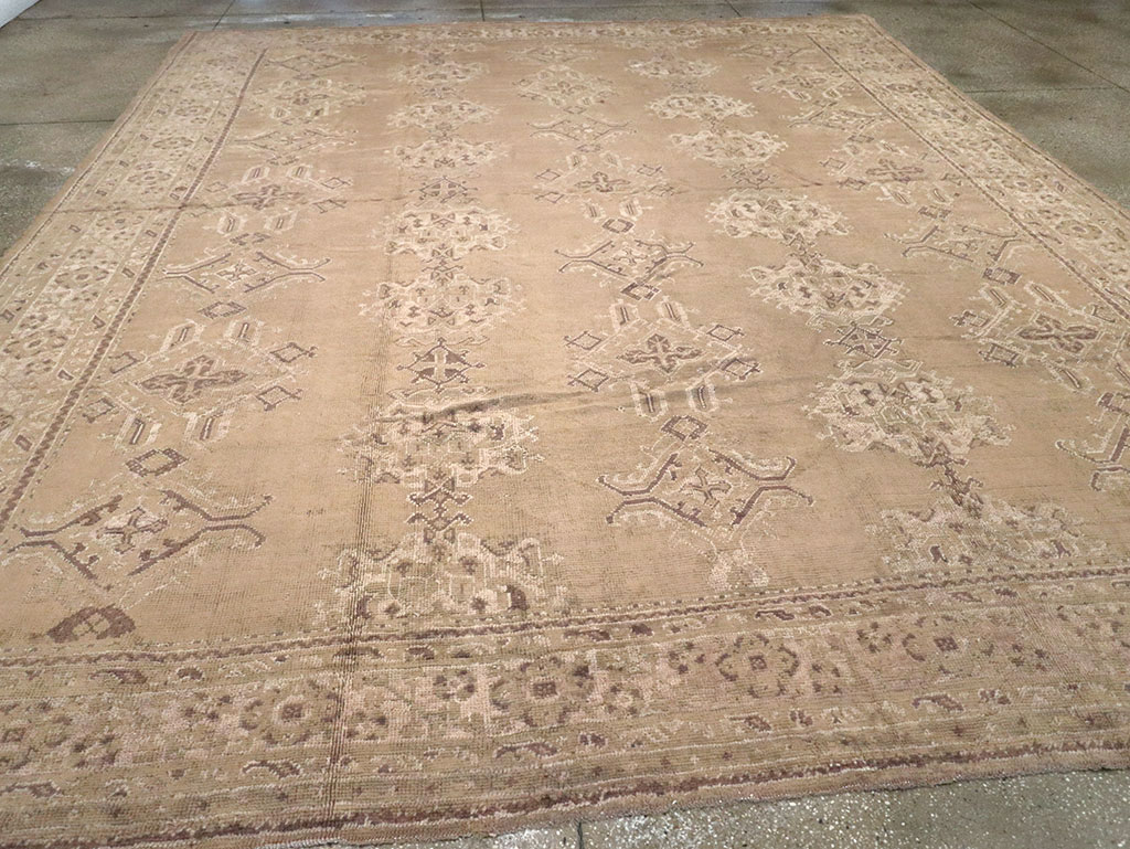 Vintage Turkish Oushak Carpet, No.10034 - Gsblank