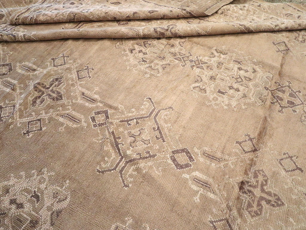 Vintage Turkish Oushak Carpet, No.10034 - Gsblank
