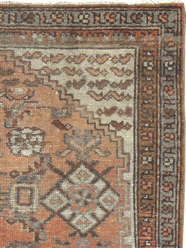Antique Persian Malayer Throw Rug, No.10082 - Gsblank