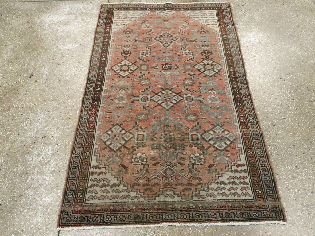 Antique Persian Malayer Throw Rug, No.10082 - Gsblank