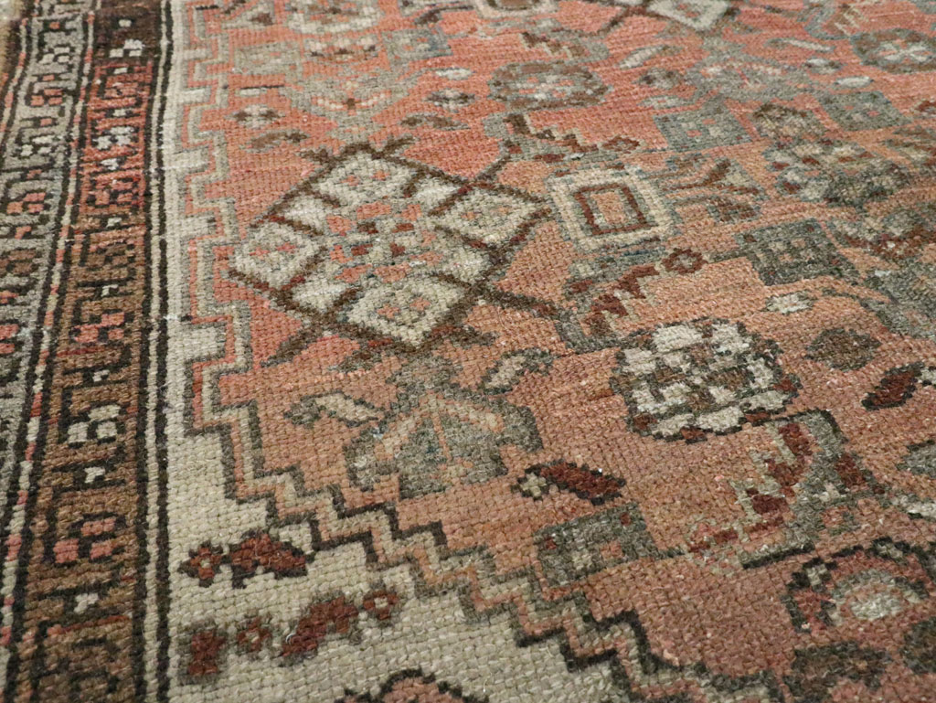 Antique Persian Malayer Throw Rug, No.10082 - Gsblank