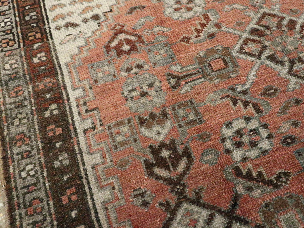 Antique Persian Malayer Throw Rug, No.10082 - Gsblank