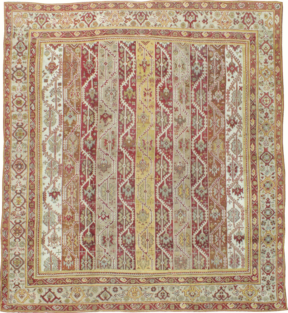 Antique Turkish Oushak Carpet, No.10142 - Gsblank