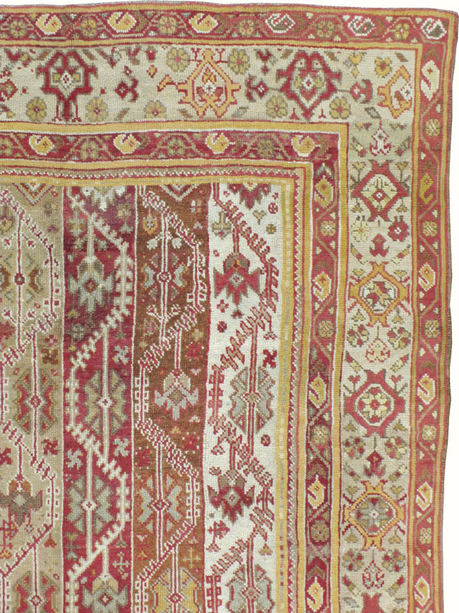 Antique Turkish Oushak Carpet, No.10142 - Gsblank