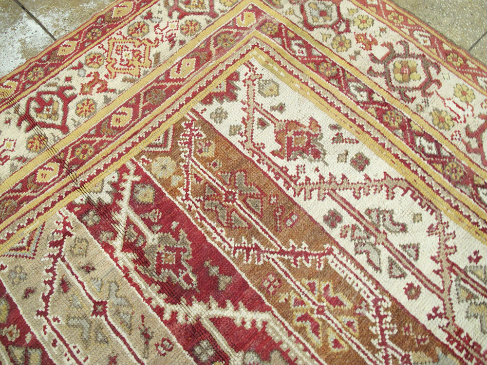 Antique Turkish Oushak Carpet, No.10142 - Gsblank
