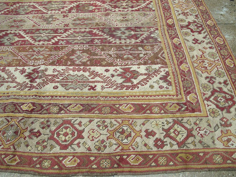 Antique Turkish Oushak Carpet, No.10142 - Gsblank