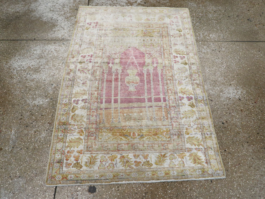 Antique Turkish Sivas Throw Rug, No.10175 - Gsblank
