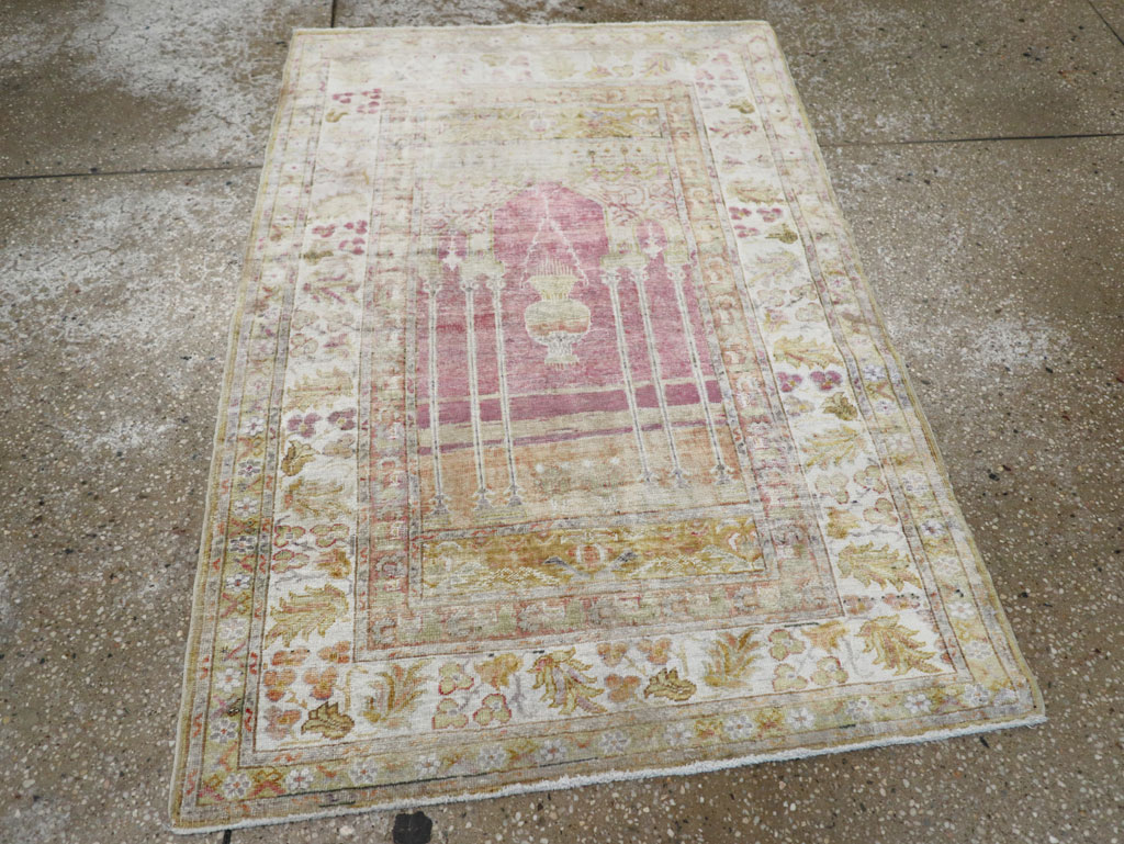 Antique Turkish Sivas Throw Rug, No.10175 - Gsblank