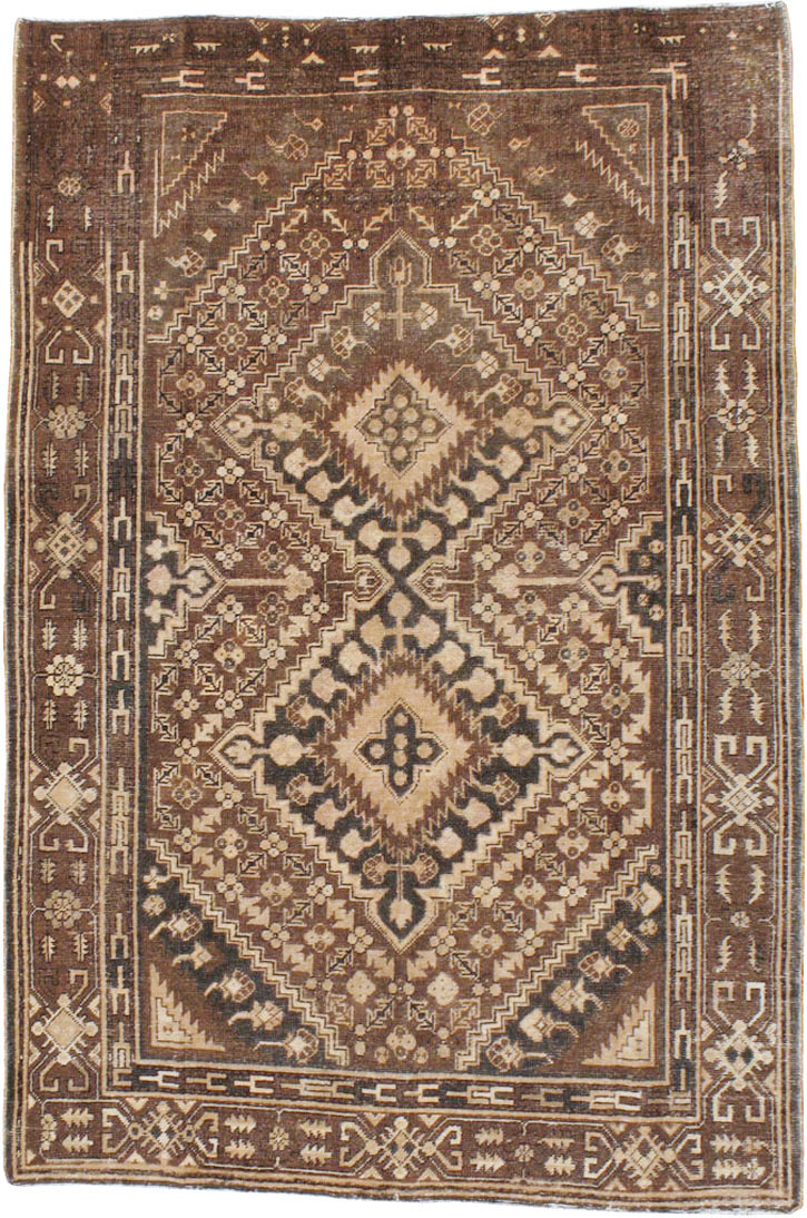 Antique East Turkestan Khotan Accent Rug, No.10242 - Gsblank