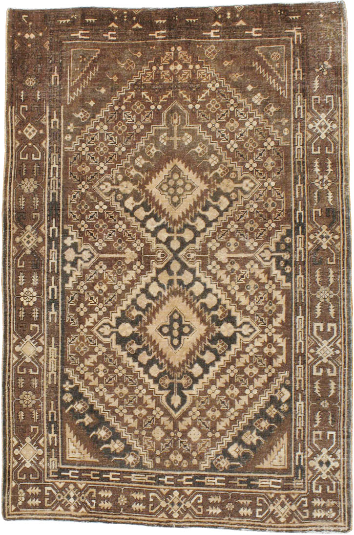 Antique East Turkestan Khotan Accent Rug, No.10242 - Gsblank
