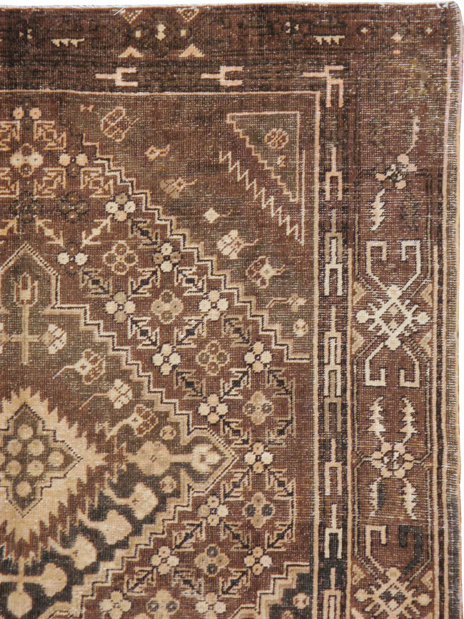 Antique East Turkestan Khotan Accent Rug, No.10242 - Gsblank