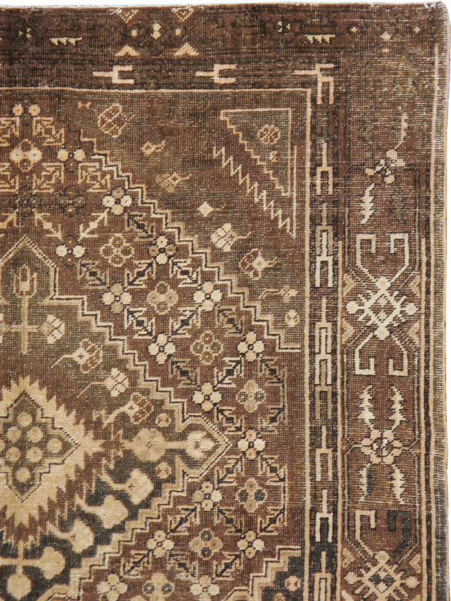 Antique East Turkestan Khotan Accent Rug, No.10242 - Gsblank