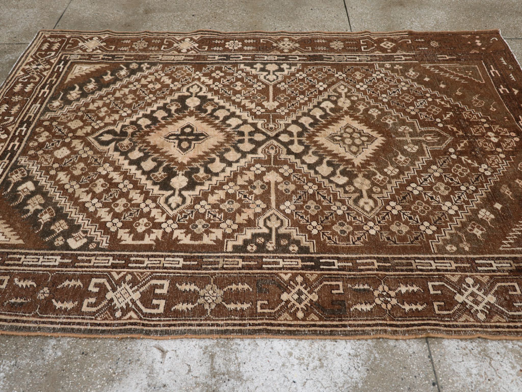 Antique East Turkestan Khotan Accent Rug, No.10242 - Gsblank