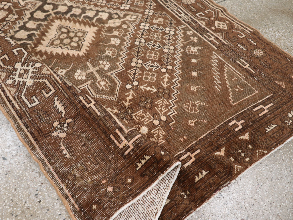 Antique East Turkestan Khotan Accent Rug, No.10242 - Gsblank