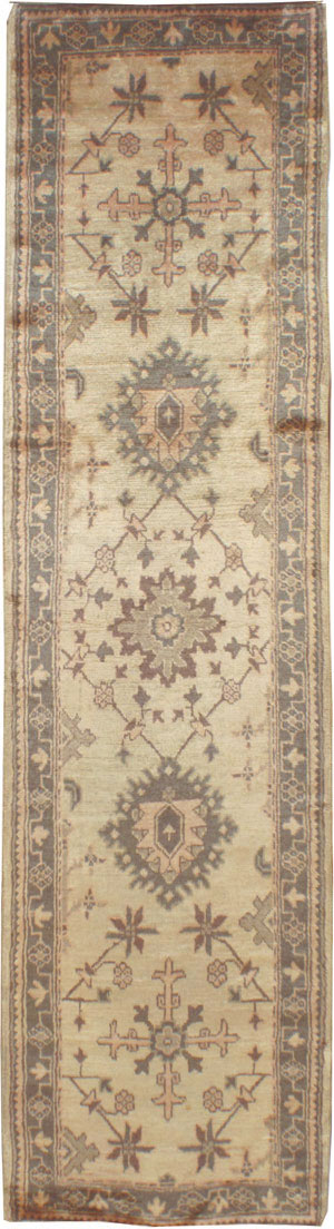 Antique Turkish Oushak Runner, No.10263 - Gsblank