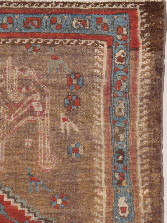 Antique Persian Kurdish Rug, No.10272 - Gsblank