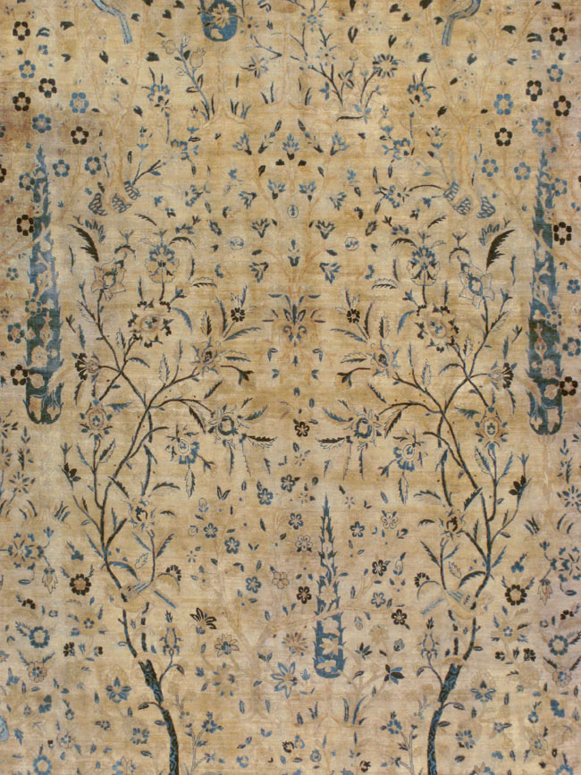 Antique Persian Lavar Kerman Carpet, No.10404 - Gsblank