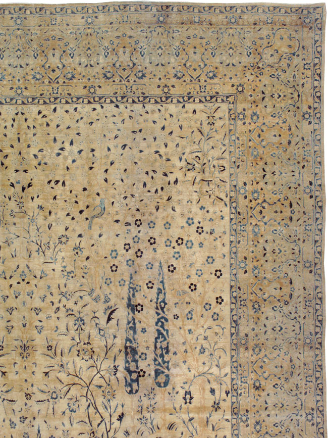Antique Persian Lavar Kerman Carpet, No.10404 - Gsblank