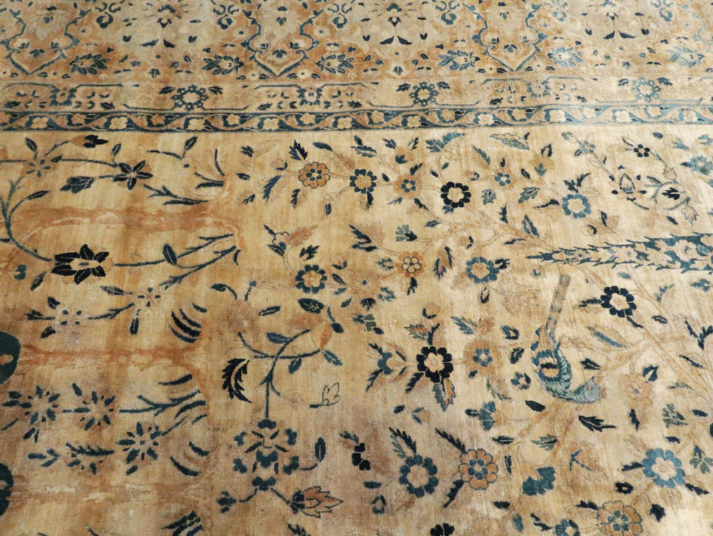 Antique Persian Lavar Kerman Carpet, No.10404 - Gsblank