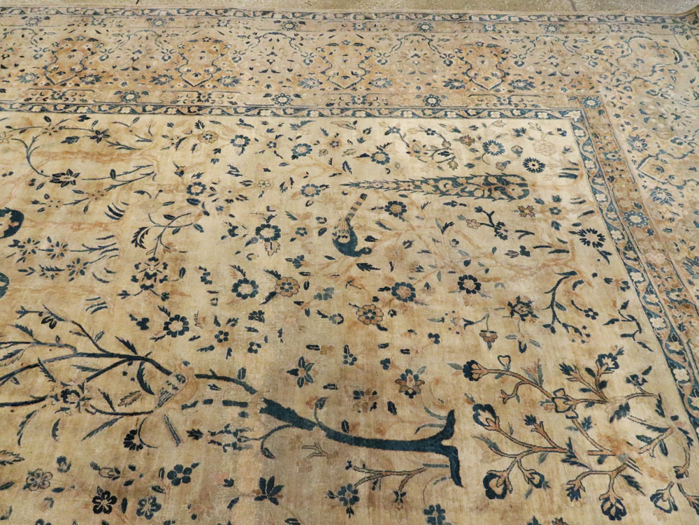 Antique Persian Lavar Kerman Carpet, No.10404 - Gsblank