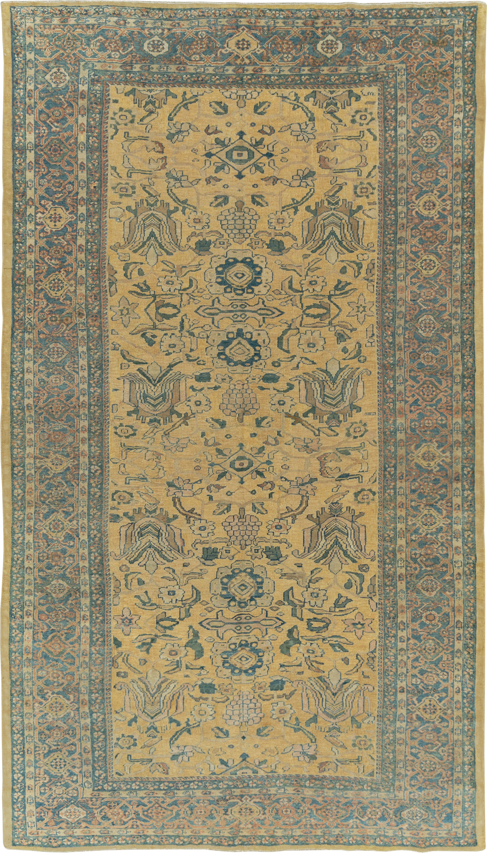 Antique Persian Mahal Gallery Carpet, No.10437 - Gsblank