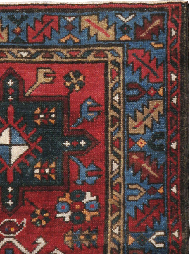 Antique Persian Karajeh Throw Rug, No.10516 - Gsblank