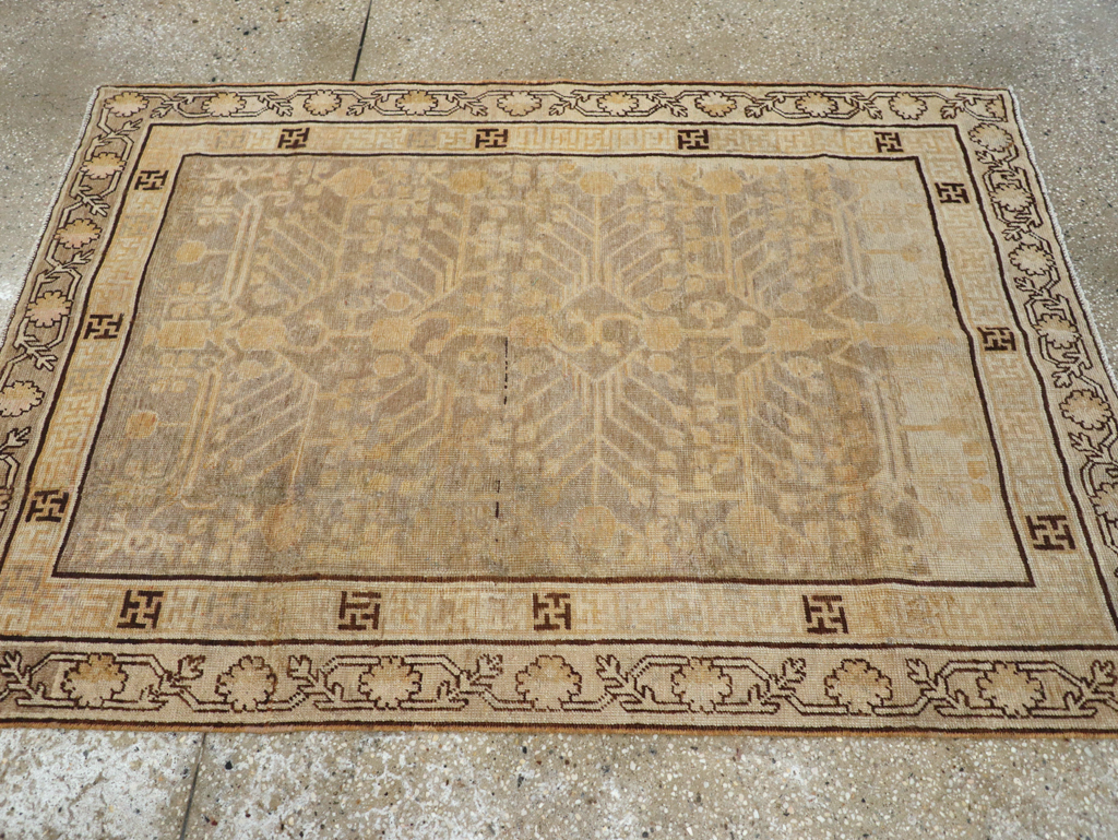 Antique East Turkestan Khotan Rug, No.10586 - Gsblank