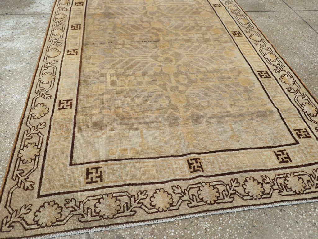 Antique East Turkestan Khotan Rug, No.10586 - Gsblank