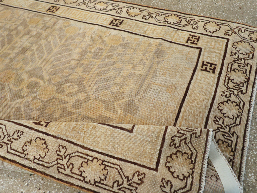 Antique East Turkestan Khotan Rug, No.10586 - Gsblank