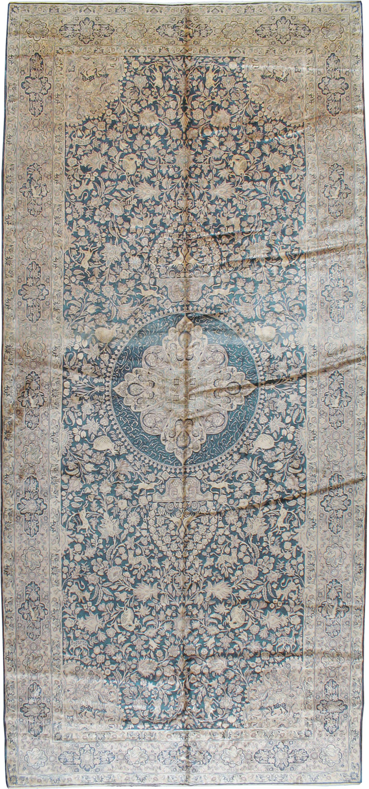 Antique Indian Kashan Carpet, No.10600 - Gsblank