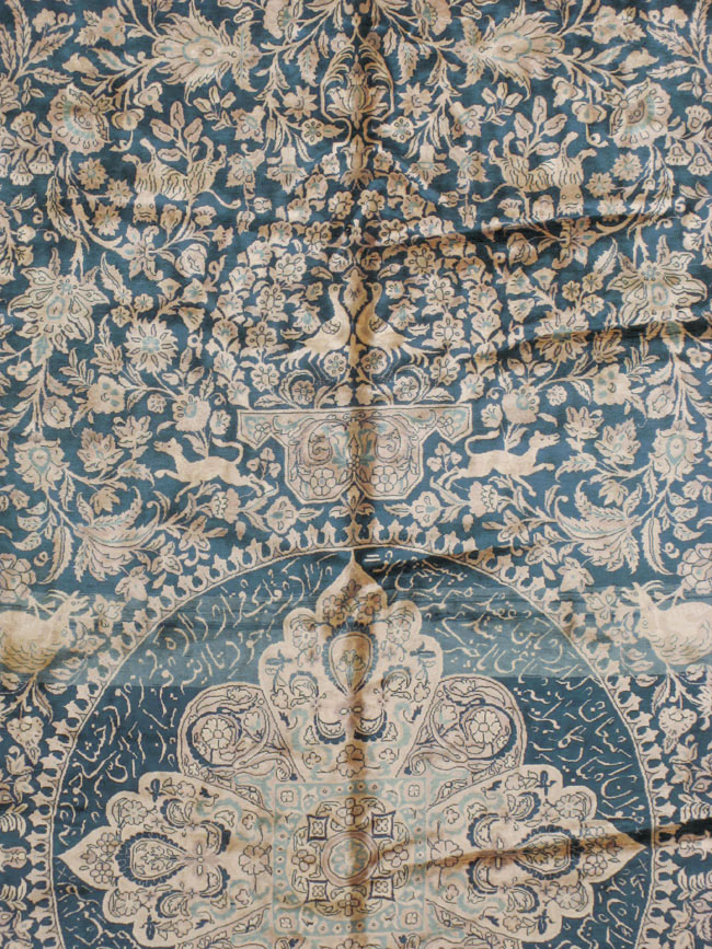 Antique Indian Kashan Carpet, No.10600 - Gsblank