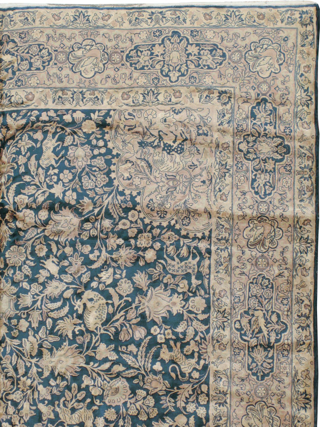 Antique Indian Kashan Carpet, No.10600 - Gsblank