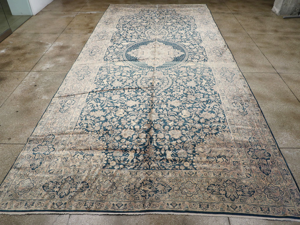 Antique Indian Kashan Carpet, No.10600 - Gsblank