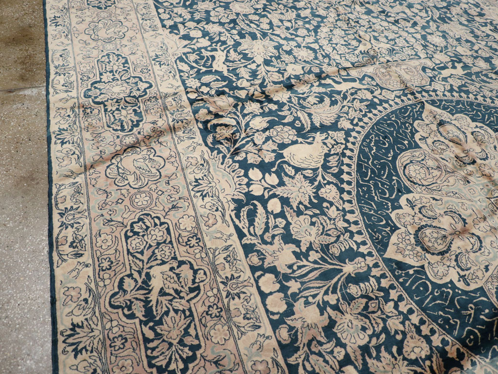 Antique Indian Kashan Carpet, No.10600 - Gsblank
