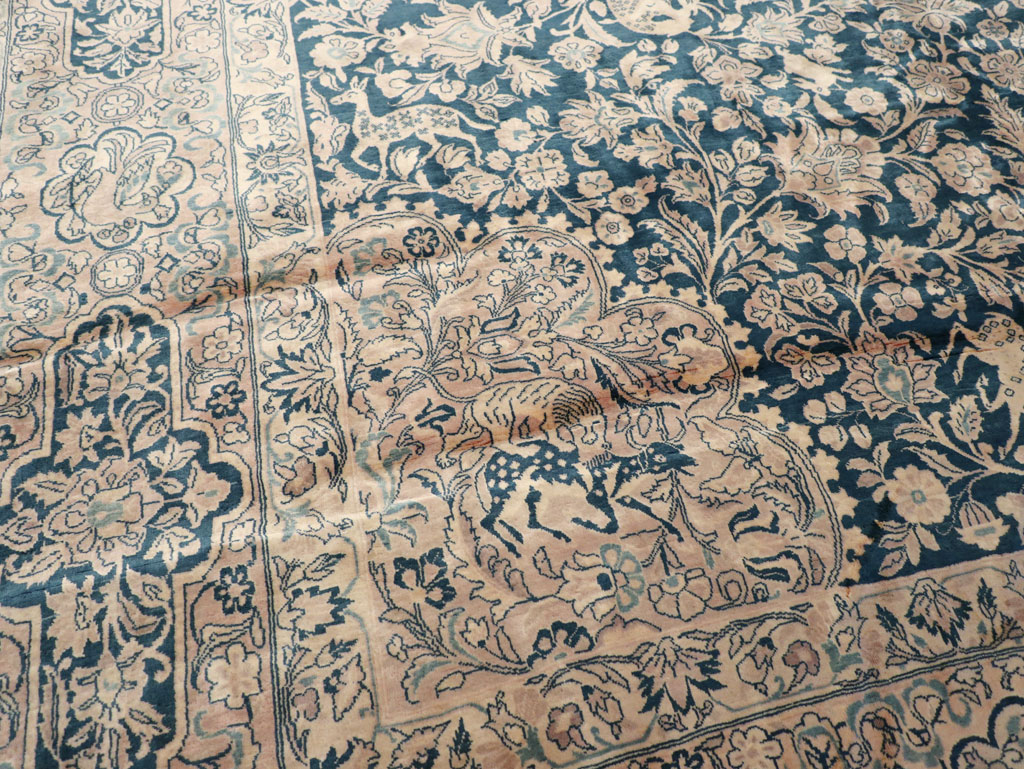 Antique Indian Kashan Carpet, No.10600 - Gsblank