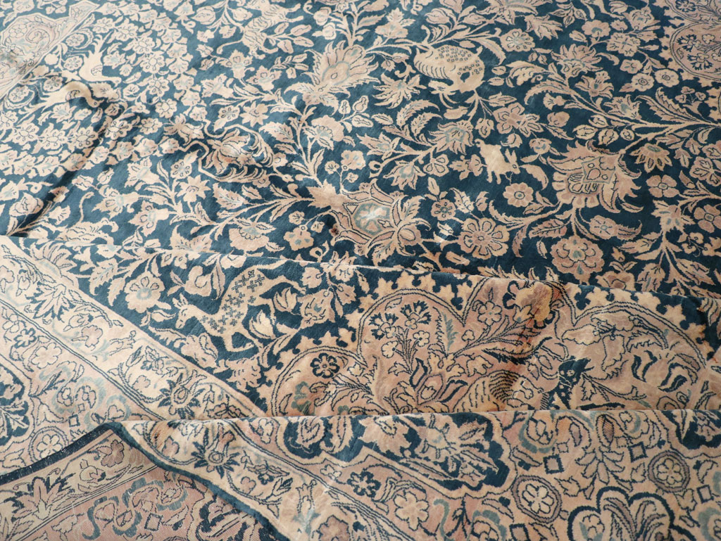 Antique Indian Kashan Carpet, No.10600 - Gsblank