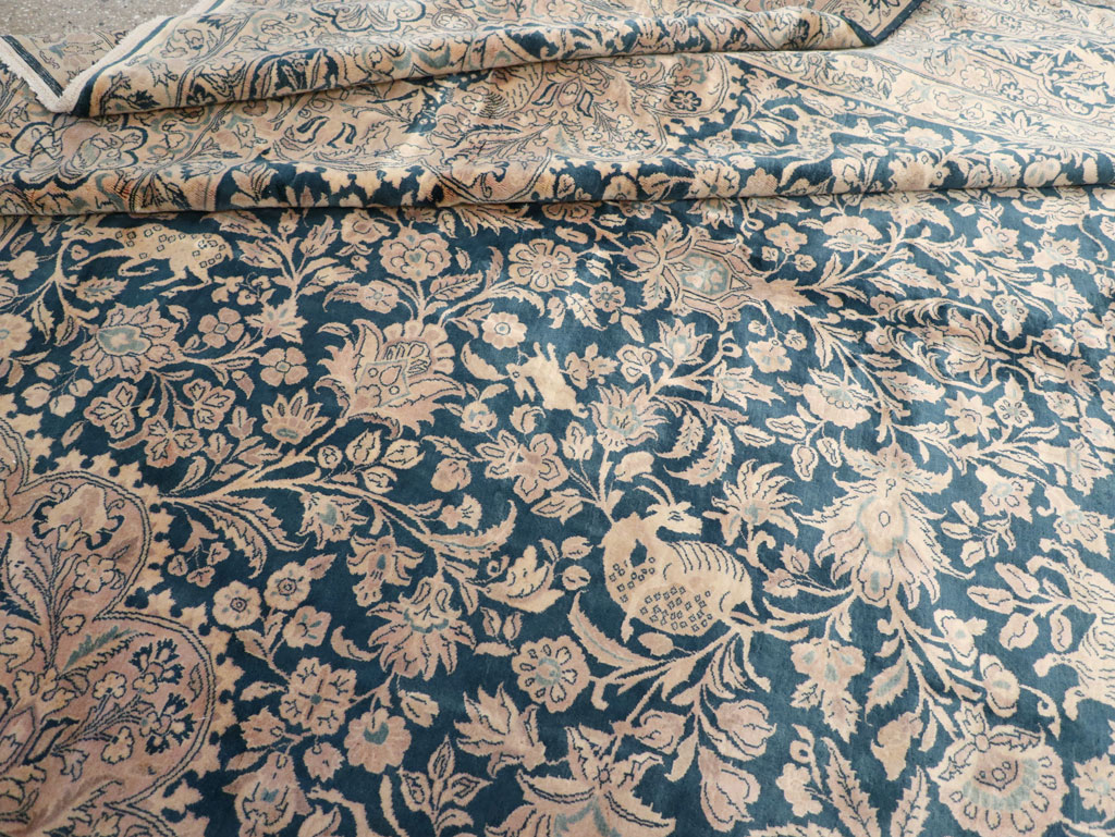 Antique Indian Kashan Carpet, No.10600 - Gsblank