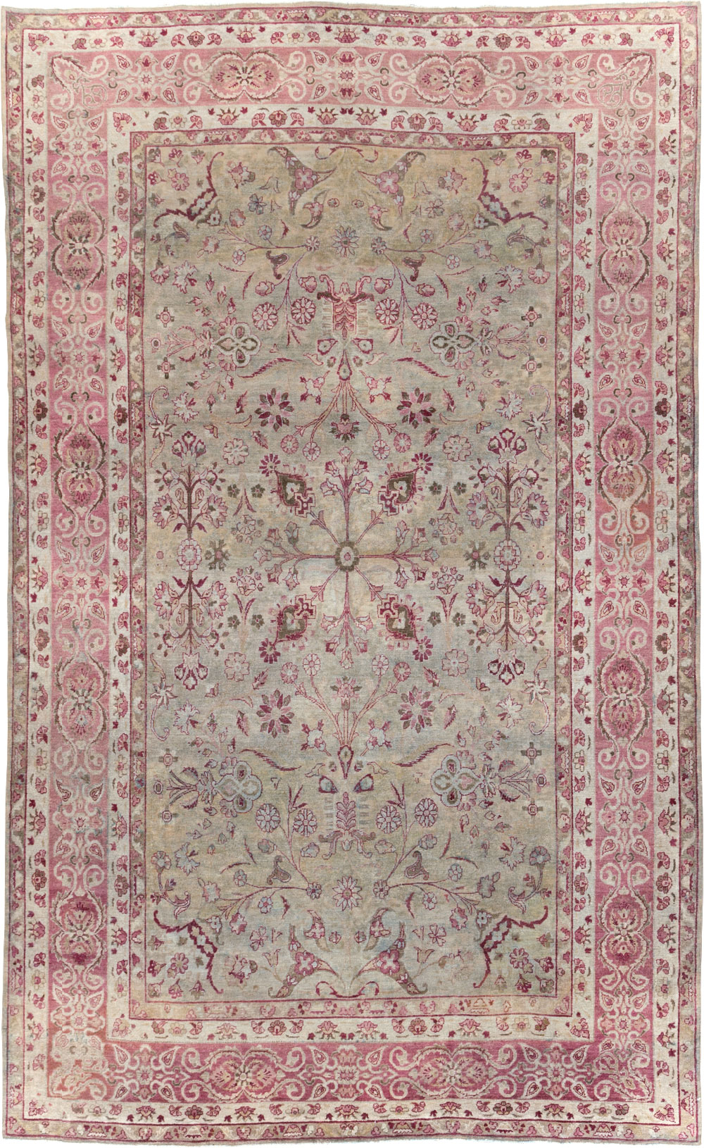 Antique Persian Lavar Kerman Carpet, No.10636 - Gsblank