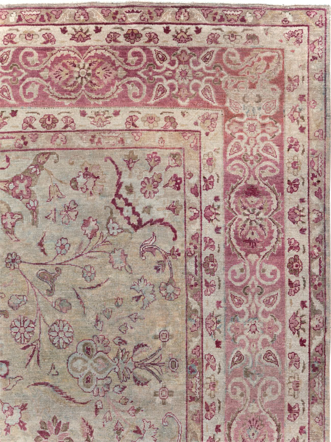 Antique Persian Lavar Kerman Carpet, No.10636 - Gsblank