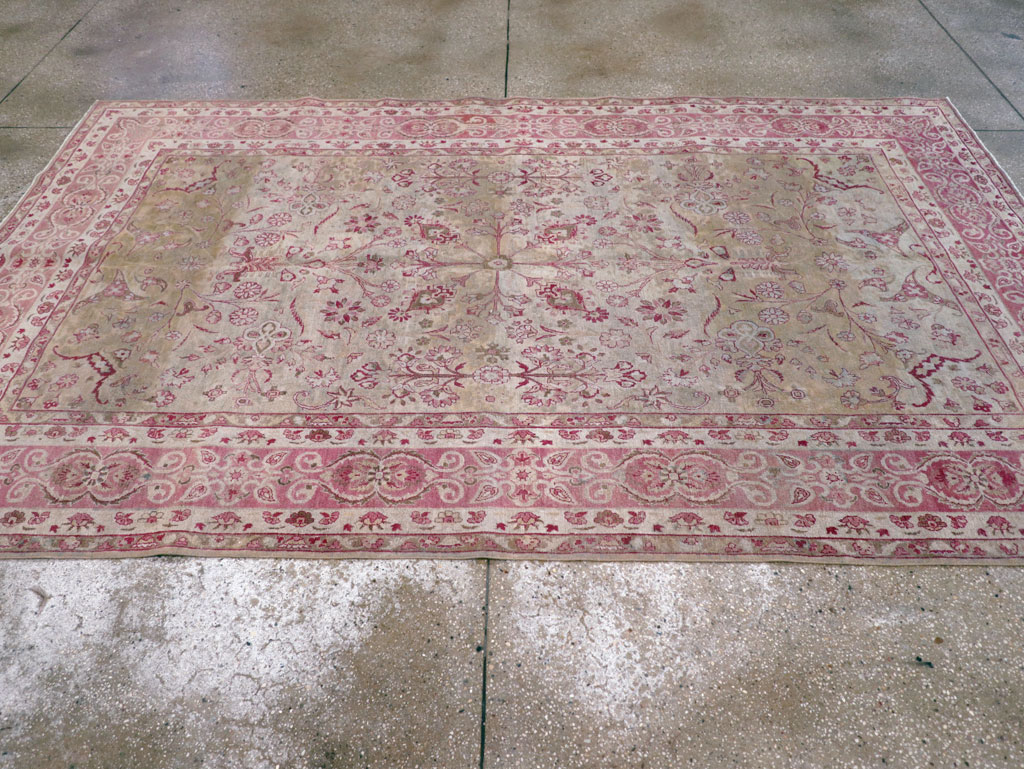 Antique Persian Lavar Kerman Carpet, No.10636 - Gsblank