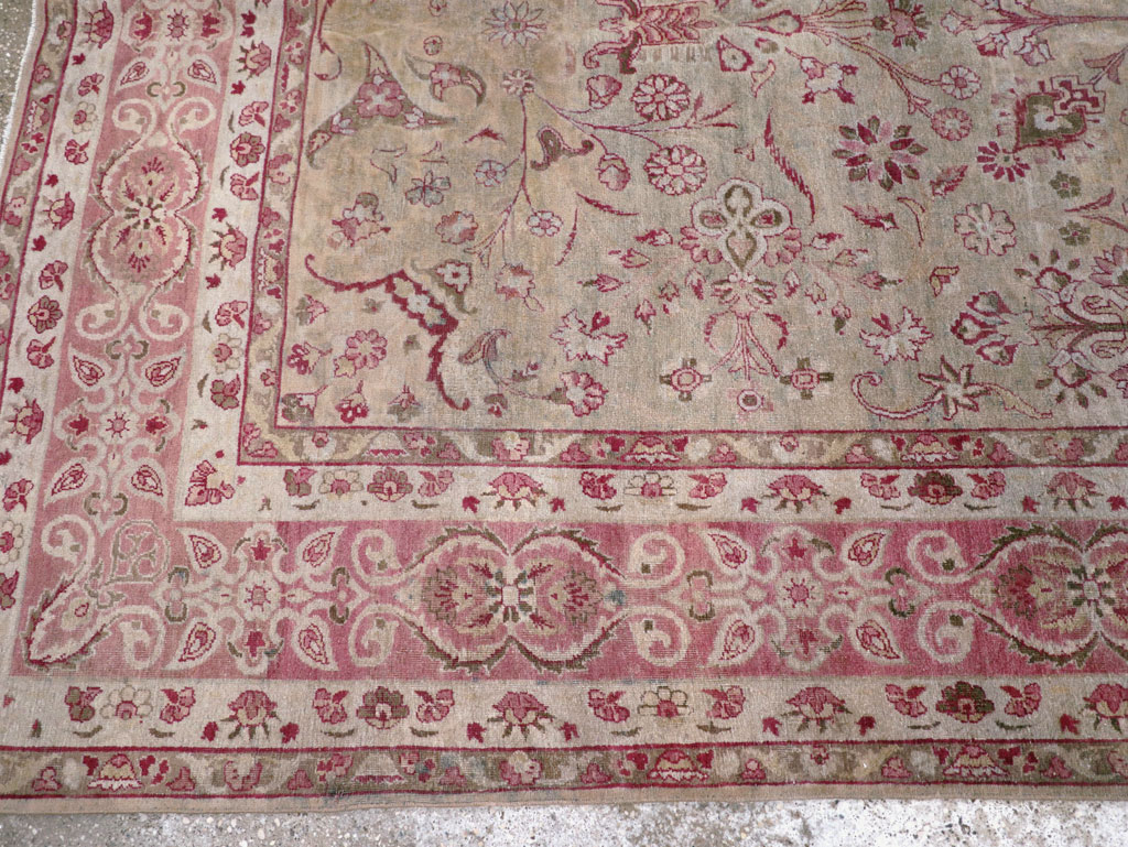 Antique Persian Lavar Kerman Carpet, No.10636 - Gsblank