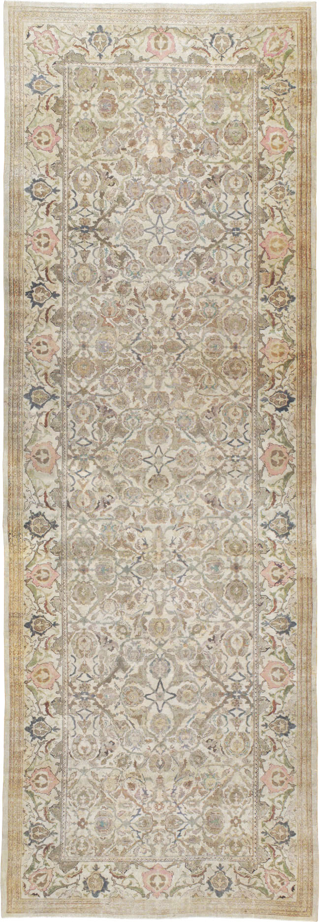 Antique Indian Amritsar Long and Narrow Carpet, No.10643 - Gsblank