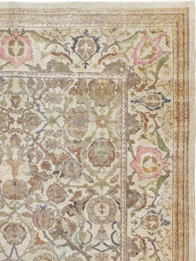 Antique Indian Amritsar Long and Narrow Carpet, No.10643 - Gsblank