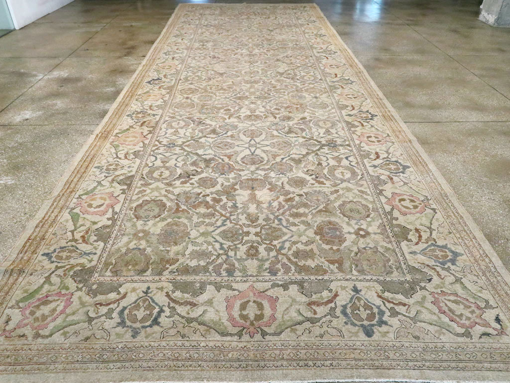 Antique Indian Amritsar Long and Narrow Carpet, No.10643 - Gsblank