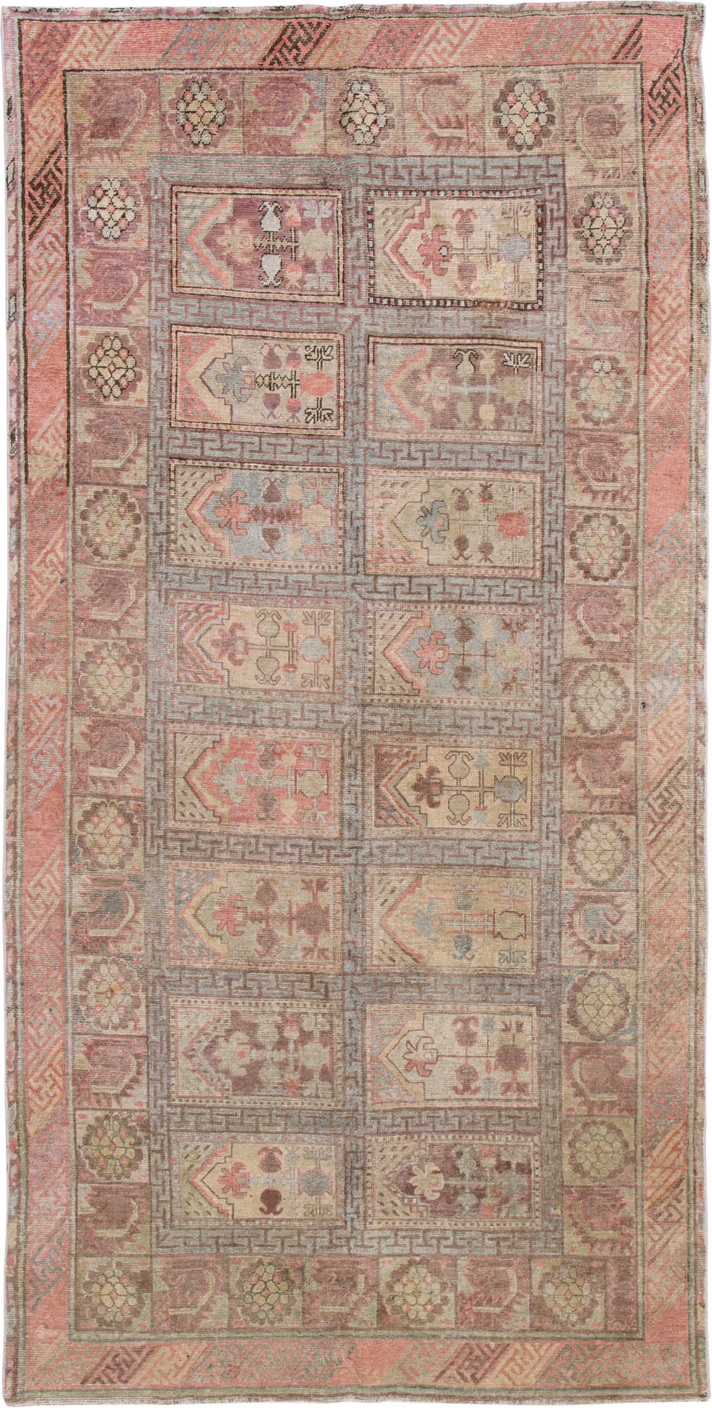 Antique East Turkestan Khotan Gallery Carpet, No.10772 - Gsblank
